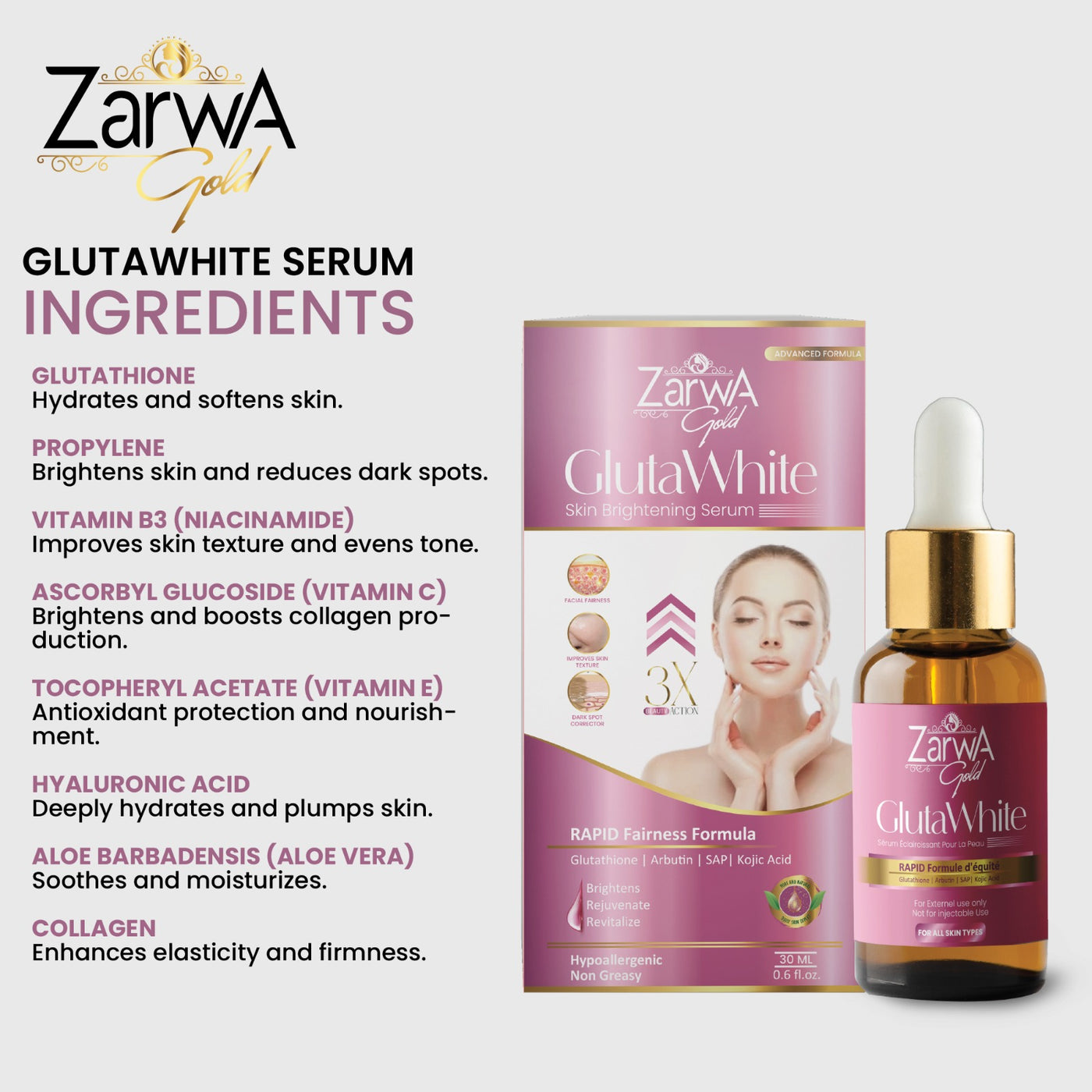 GlutaWhite Brightening Serum 30ml 1204